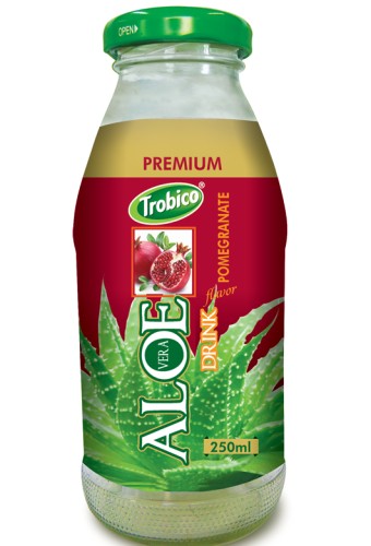 Trobico Aloe vera pomegranate flavor glass bottle 250ml